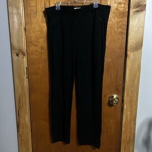 Talbots Pant Straight Leg Trousers Black Size 14